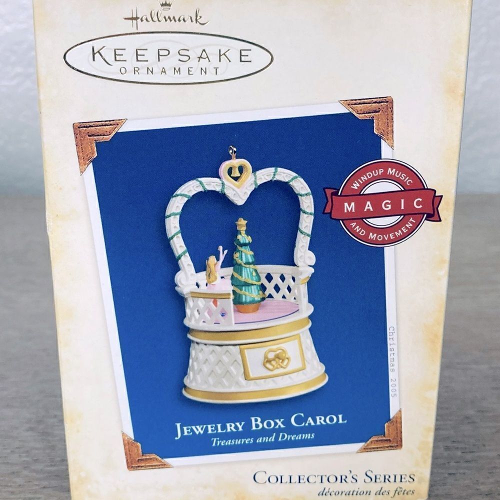Hallmark Jewelry Box Carol Collector Christmas Music Ornament